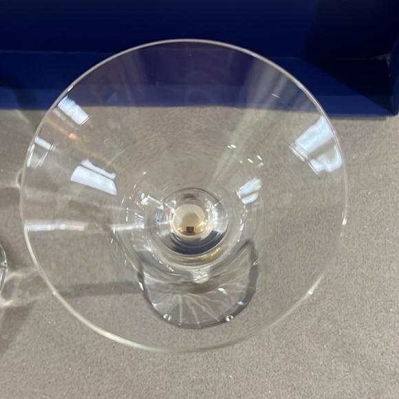 Ships Dec 4 Czech Martini Glasses with Crystal-Filled Stems - Picture 14 of 16